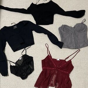 Assortment bundle of garage tops